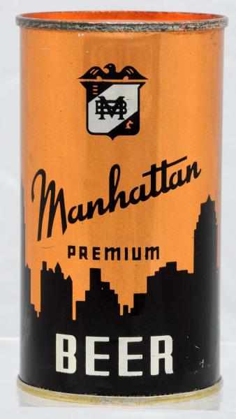 Appraisal: Manhattan Premium Beer Single Panel Beer Can - OI Bottom