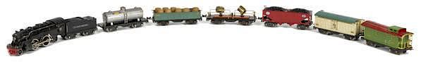 Appraisal: Lionel standard gauge eight-piece train set to i Lionel standard