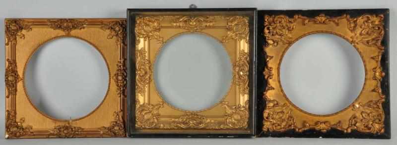 Appraisal: Lot of Vienna Art Plate Frames Description Includes three gold-colored