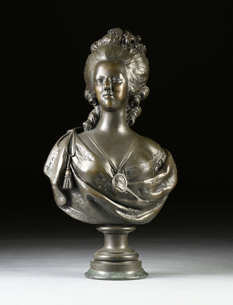 Appraisal: after FELIX LECOMTE French - A BRONZE Marie Antoinette EARLY