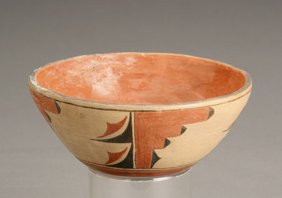 Appraisal: Southwest Polychrome Decorated Pottery Bowl Zia Mid- th Century The