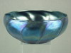 Appraisal: BOWL - BLUE IRIDESCENT ART GLASS BOWL MARKED ' LCT