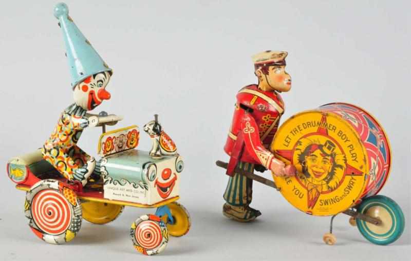 Appraisal: Lot of Tin Litho Wind-Up Toys American Working Includes one