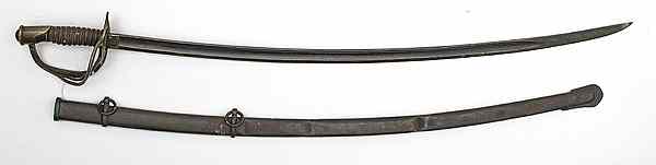 Appraisal: Model Light Cavalry Sword By Ames long single-edged blade with