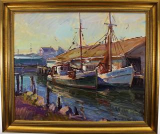 Appraisal: Robert Charles Gruppe born Robert Charles Gruppe Massachusetts born harbor