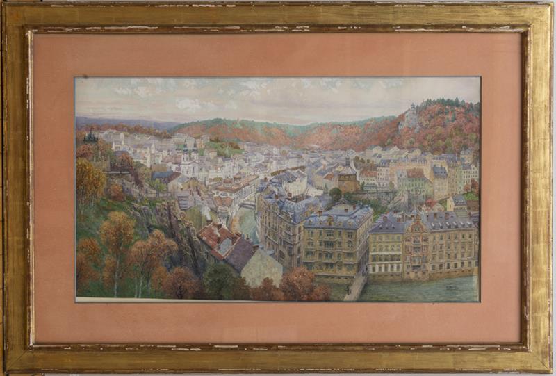 Appraisal: HANS RANZONI - AND HANS WILT - VIENNA Watercolor and