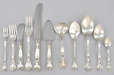 Appraisal: A Set of Gorham Chantilly Silver Flatware Consisting of one