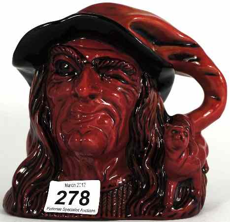 Appraisal: Royal Doulton Large Flambe Character Jug Witch D Limited Edition