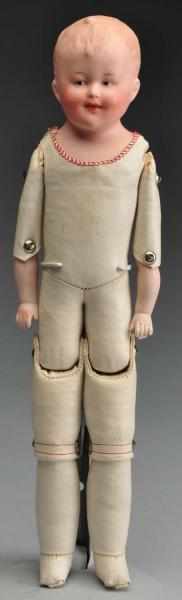 Appraisal: Heubach Character Doll Description German bisque shoulder head incised with