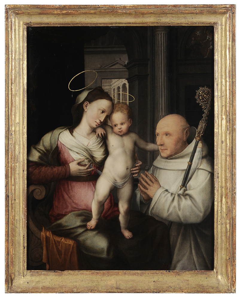 Appraisal: Netherlandish School late th early th century Saint Bernard of