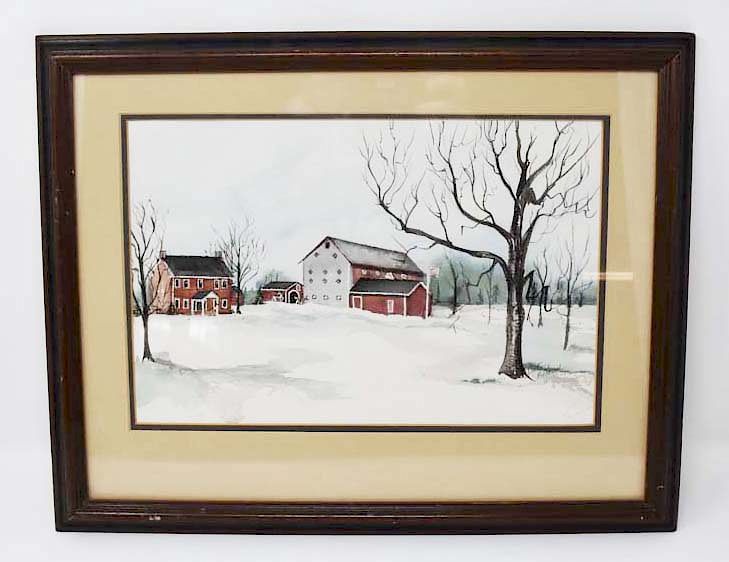 Appraisal: Watercolor by Connie Hoffman Watercolor by Connie Hoffman Delaware Ohio