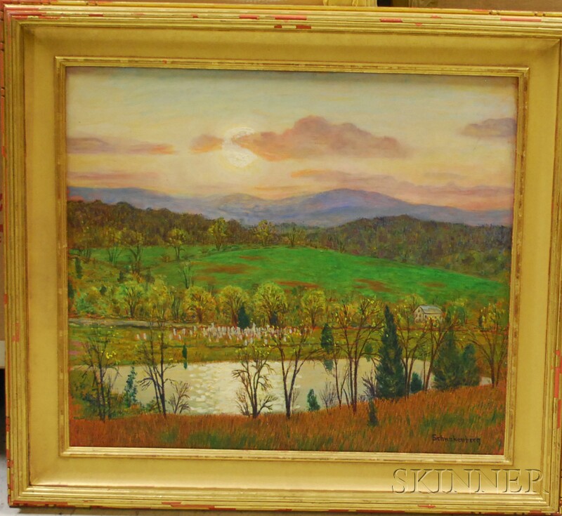 Appraisal: Henry Ernest Schnakenberg American - Vermont Spring Signed Schnakenberg l