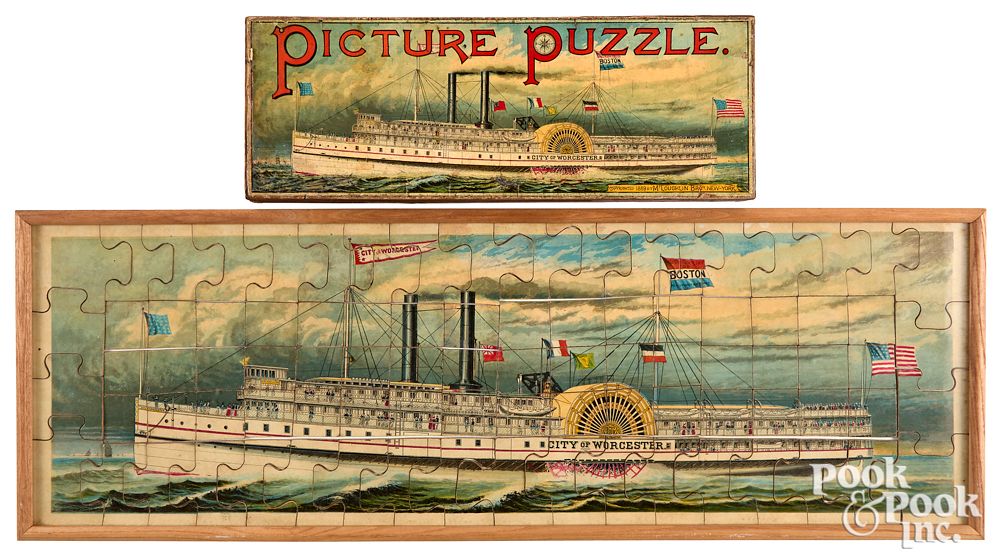 Appraisal: McLoughlin Bros City Worchester Picture Puzzle McLoughlin Bros City of