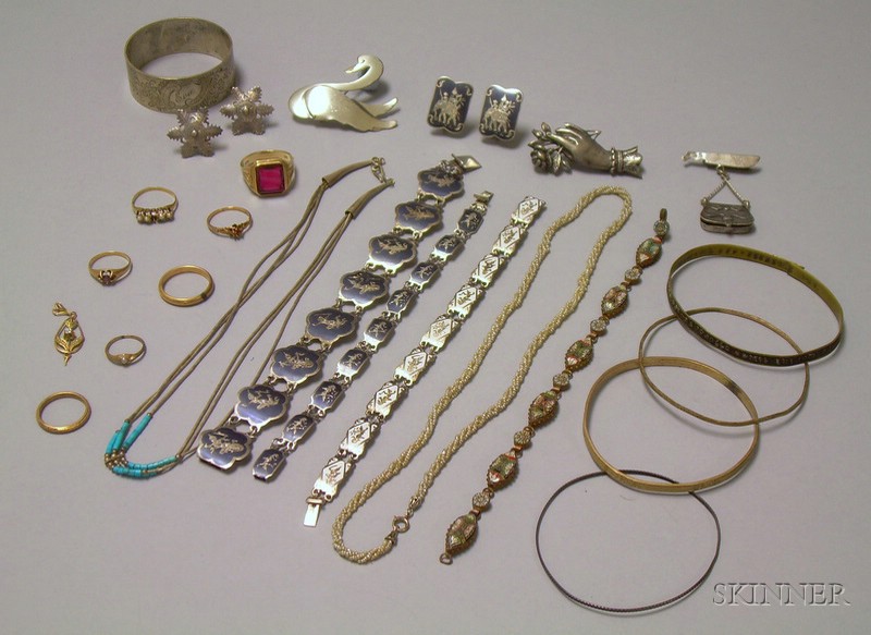 Appraisal: Small Group of Assorted Estate and Silver Jewelry including a