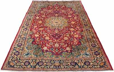 Appraisal: An Isfahan Palace Size Persian Carpet Apprx '- x '-