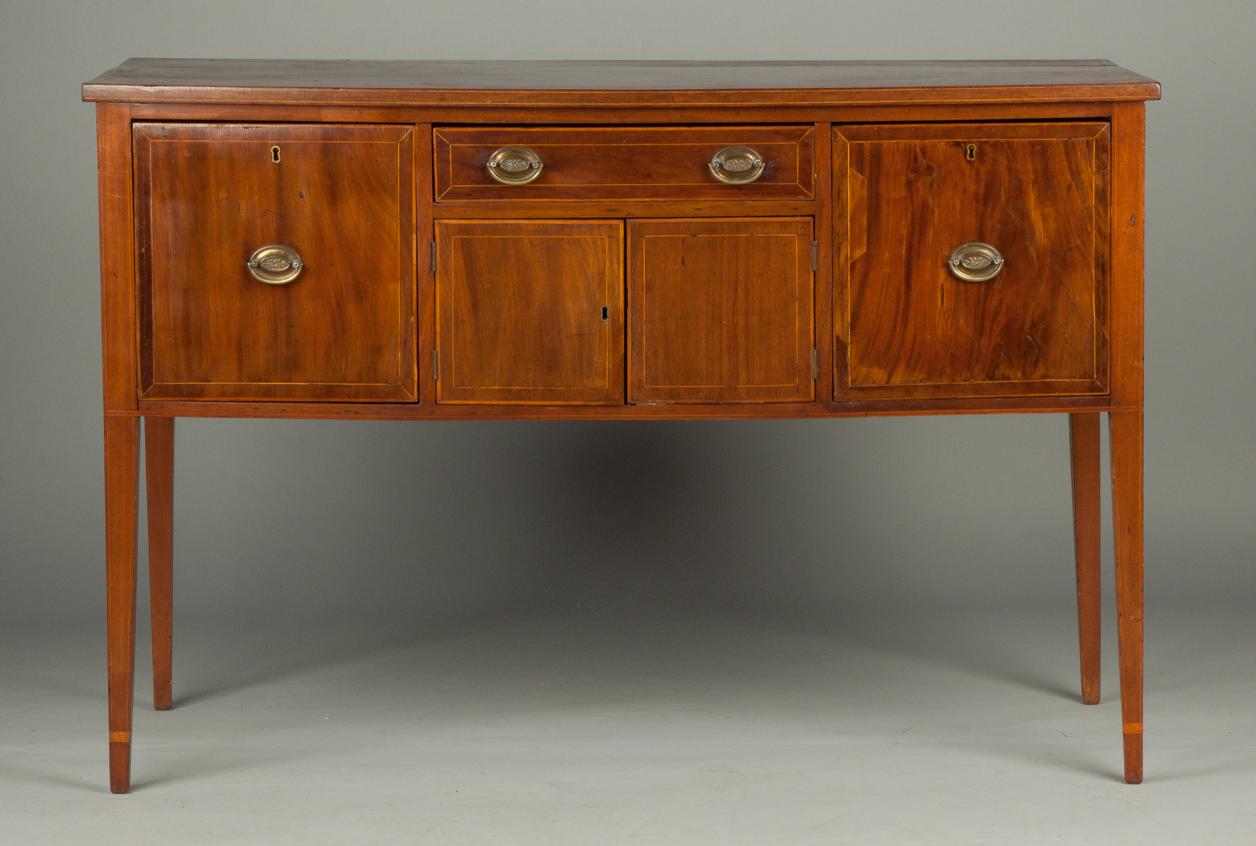 Appraisal: Hepplewhite Inlaid Mahogany Sideboard C -