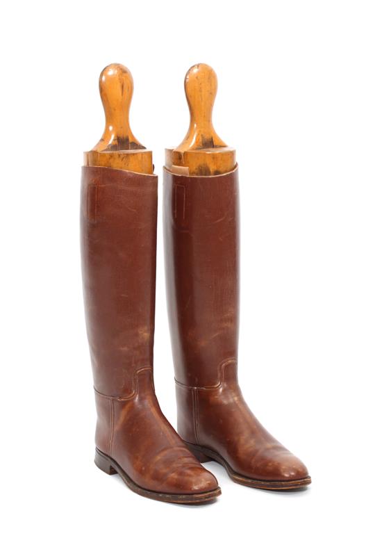 Appraisal: Sale Lot A Pair of American Brown Leather Riding Boots