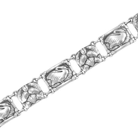 Appraisal: Sterling Silver Bracelet Georg Jensen Estimate -