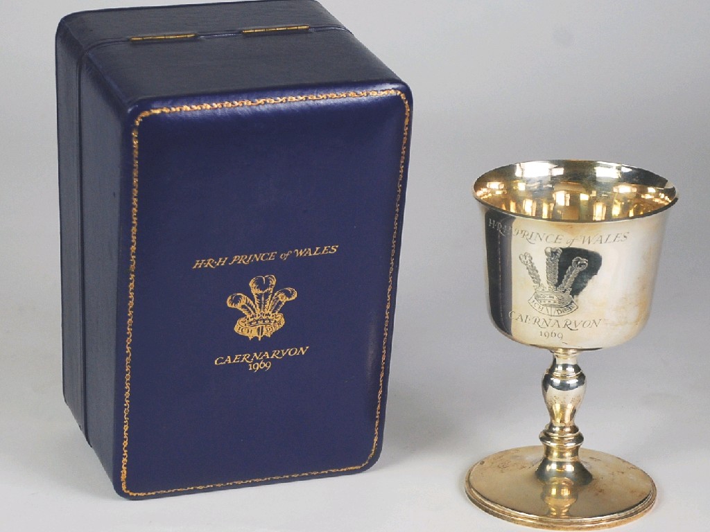 Appraisal: SILVER GOBLET BEING A FAITHFUL REPRODUCTION OF A CHARLES II