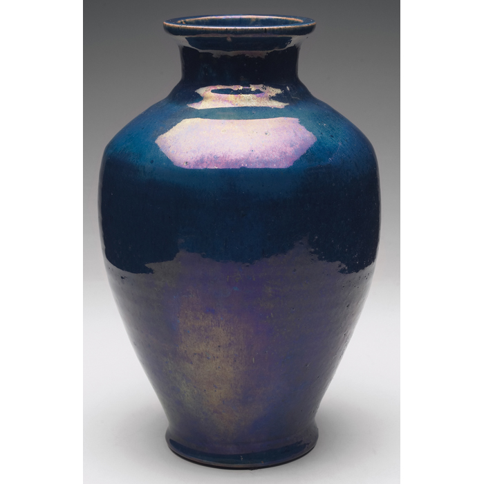 Appraisal: Excellent Pewabic vase unusually large bulbous form covered in a