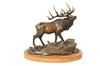 Appraisal: BRONZE SCULPTURE - 'Wapiti' a Large Elk by Clark Bronson