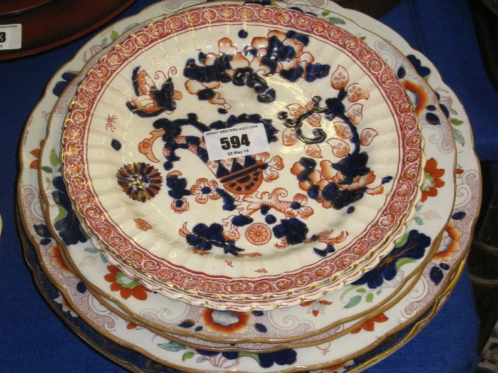 Appraisal: Nine assorted Victorian plates