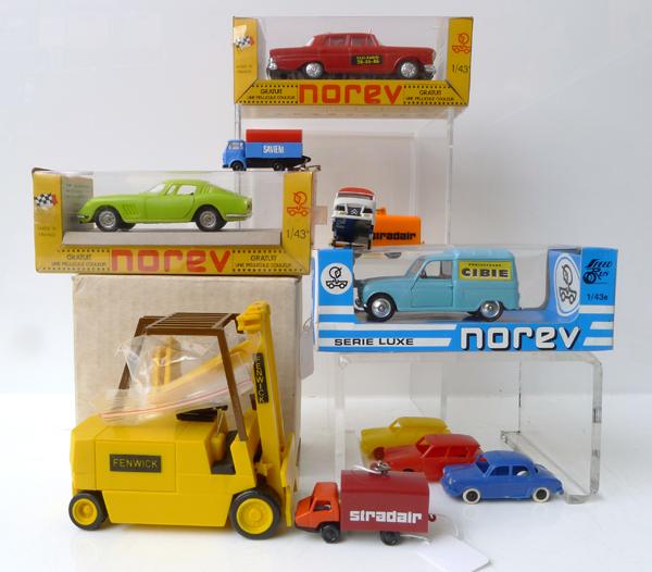 Appraisal: COLLECTION OF PLASTIC MODELS INCLUDING FENWICK CLE AND NOREV UNBOXED