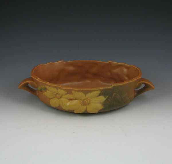 Appraisal: Roseville Console Bowl yellow and green ''h marked ''Roseville USA