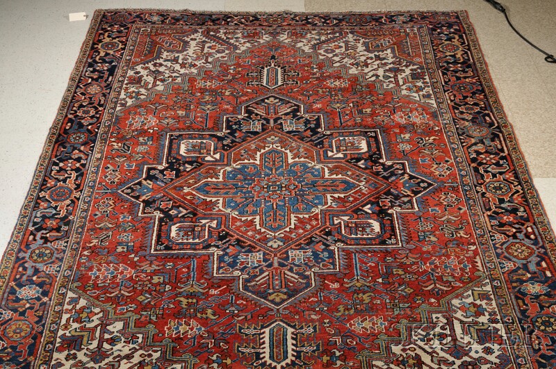 Appraisal: Heriz Carpet Northwest Persia second quarter th century areas of