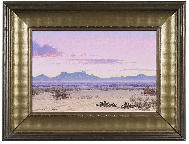 Appraisal: Audley Dean Nicols Texas - Desert Sunset signed and dated