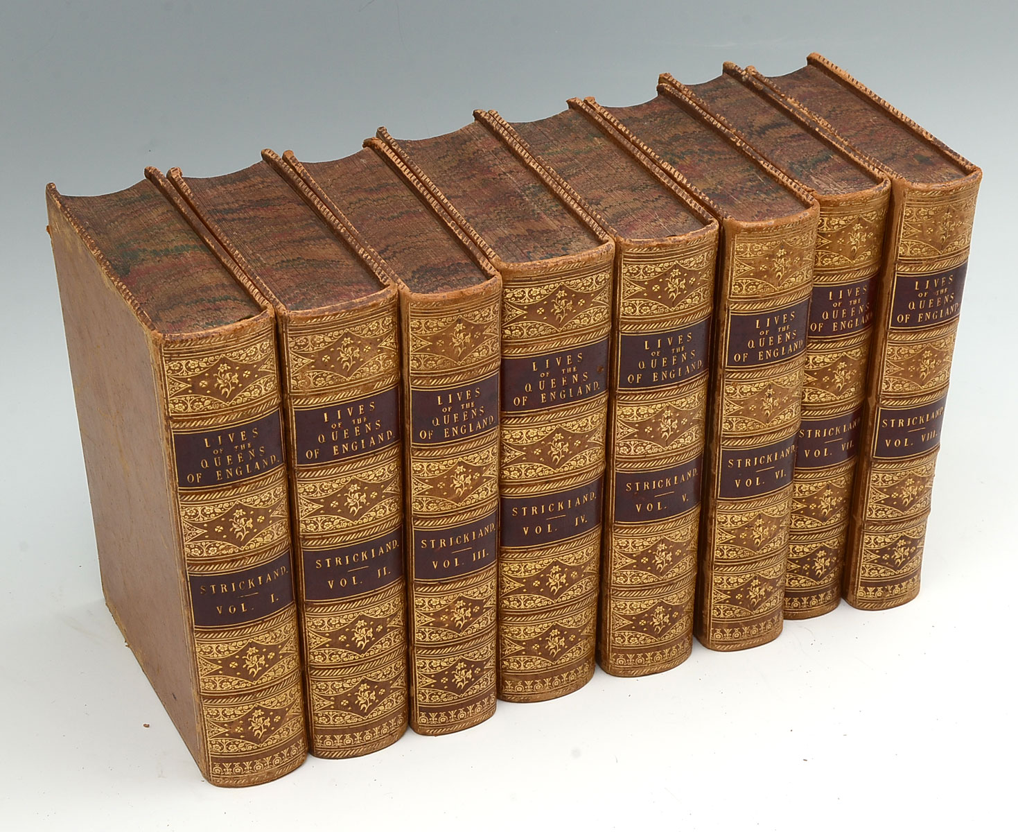 Appraisal: VOLUME STRICKLAND'S ''LIVES OF THE QUEENS OF ENGLAND'' volume collection