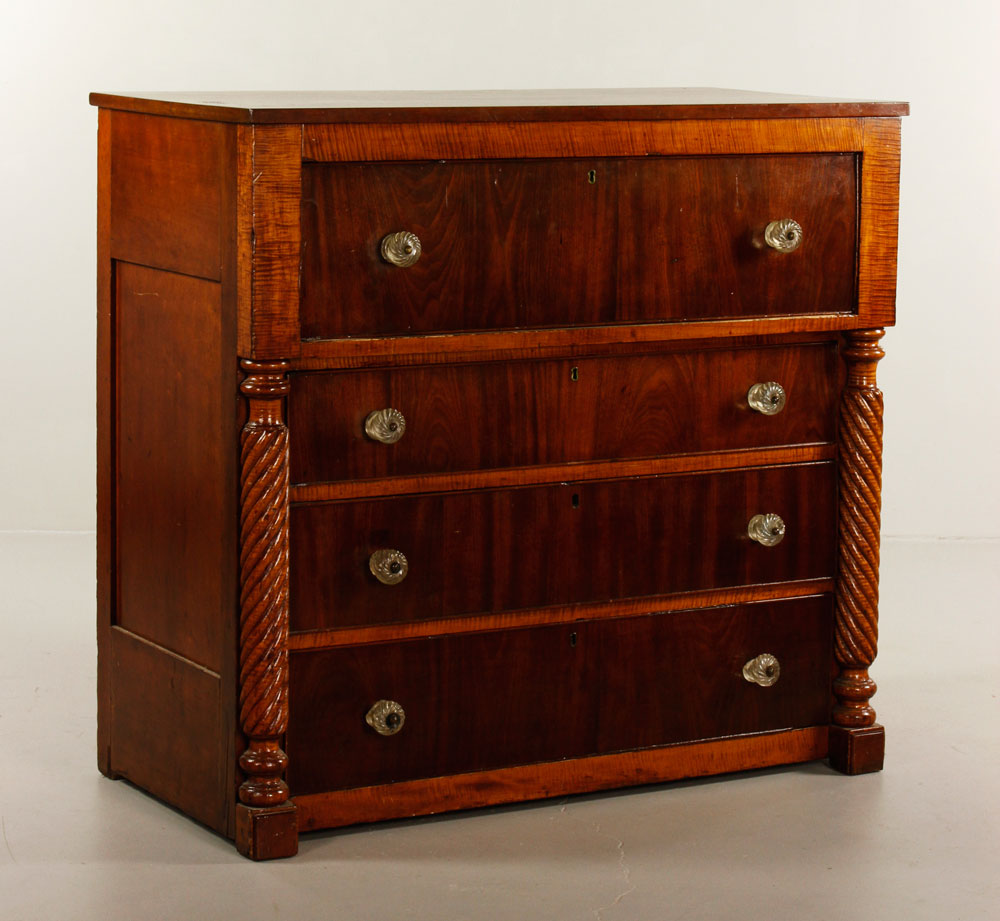 Appraisal: - Federal Drawer Chest Federal four drawer chest mahogany and