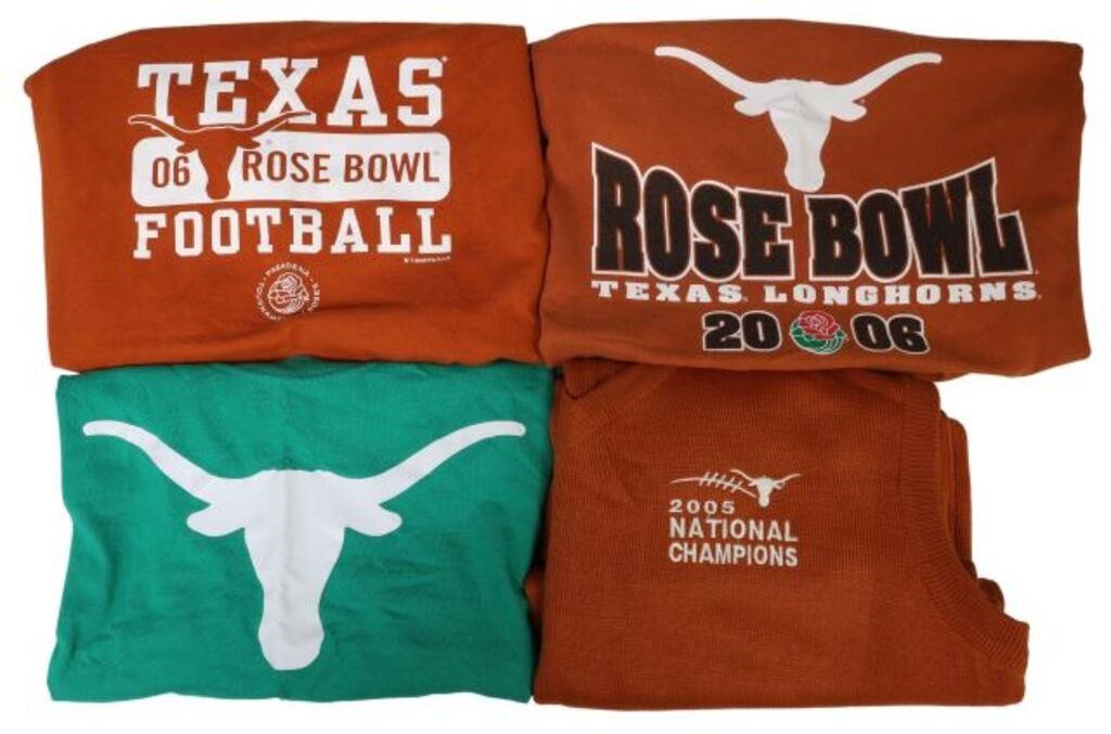 Appraisal: U OF TEXAS LONGHORN FOOTBALL SHIRTS SWEATER lot of University