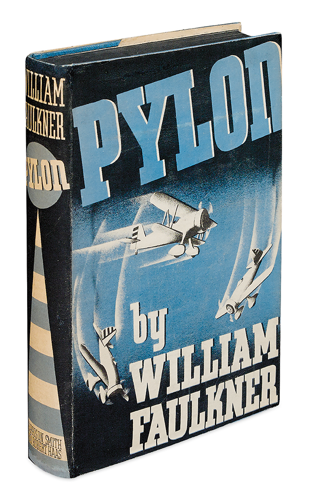 Appraisal: FAULKNER WILLIAM Pylon vo publisher's blue cloth with black band