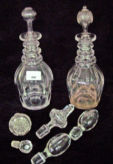 Appraisal: Various decanters and decorative glass