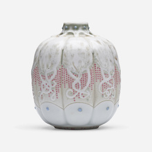 Appraisal: Taxile Doat GOURD VASE France glazed porcelain with p te-sur-p