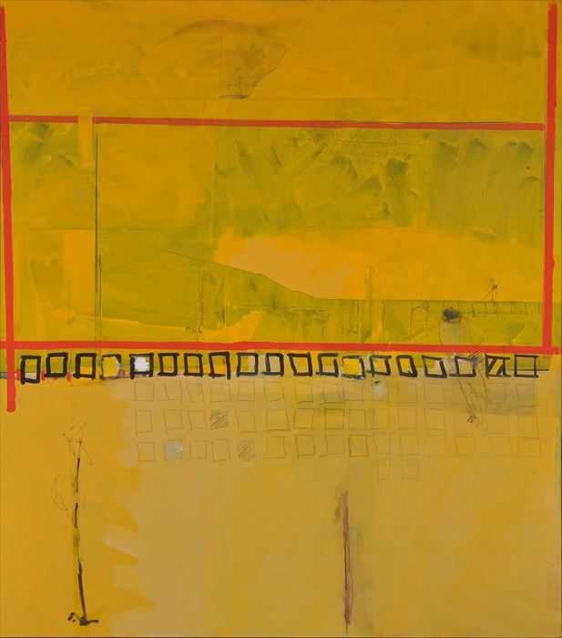 Appraisal: DOUG TRUMP b YELLOW COVE BIG YELLOW Oil and pencil