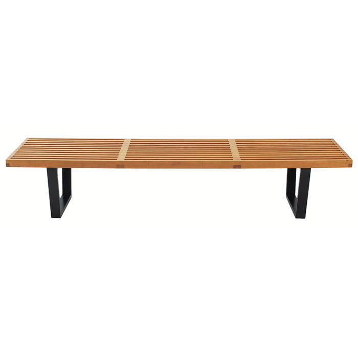 Appraisal: George Nelson Platform bench by Herman Miller solid birch top