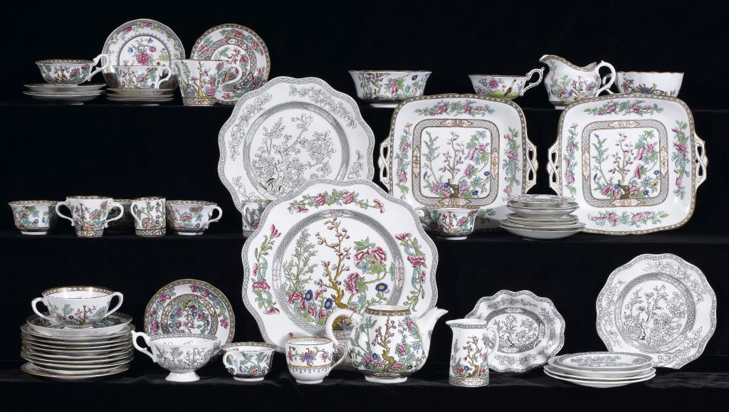 Appraisal: A COLLECTION OF COALPORT TEA AND OTHER WARE decorated in