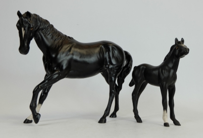 Appraisal: Beswick model black beauty and black beauty foal