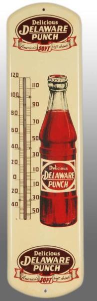 Appraisal: Tin Delaware Punch Thermometer Description Depicts bottle with edge touchup