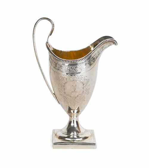 Appraisal: English silver creamer - bearing the touch of Peter Ann