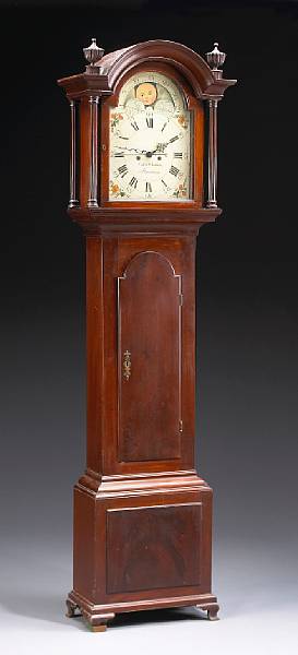 Appraisal: A Chippendale mahogany tall case clock the dial inscribed Caleb