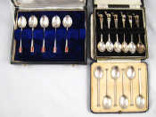 Appraisal: A boxed set of six Art Deco coffee spoons Mappin