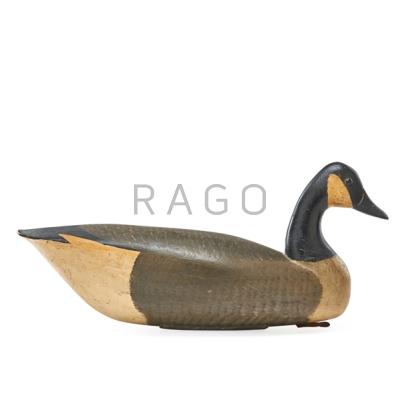 Appraisal: CANADIAN GOOSE DECOY Painted wood th c x Condition Report