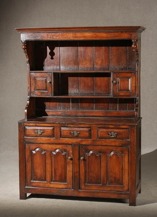 Appraisal: Lot Property of Various Owners George III Oak 'Welsh' Dresser