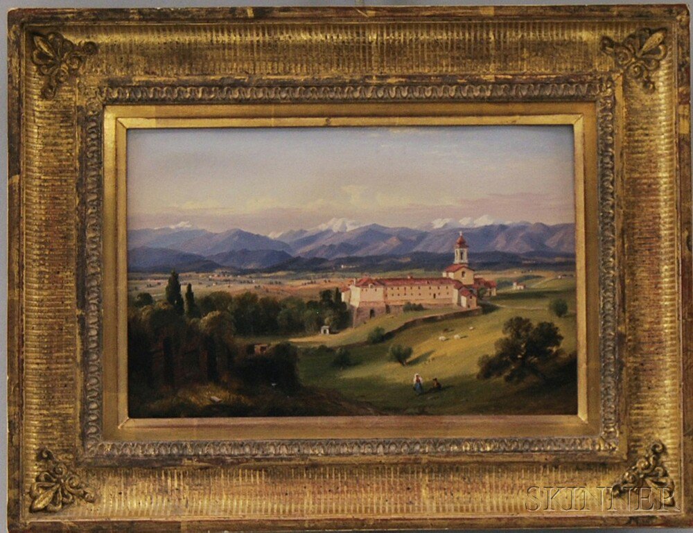 Appraisal: Russell Smith American - Apennines from a Convent Unsigned identified