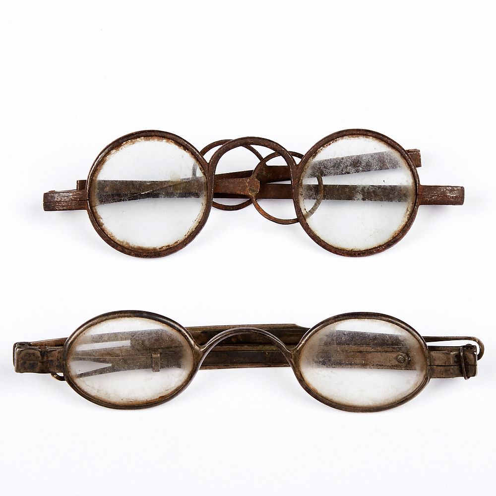 Appraisal: Grp Coin Silver Spectacles Glasses - D Chandler NYC Group