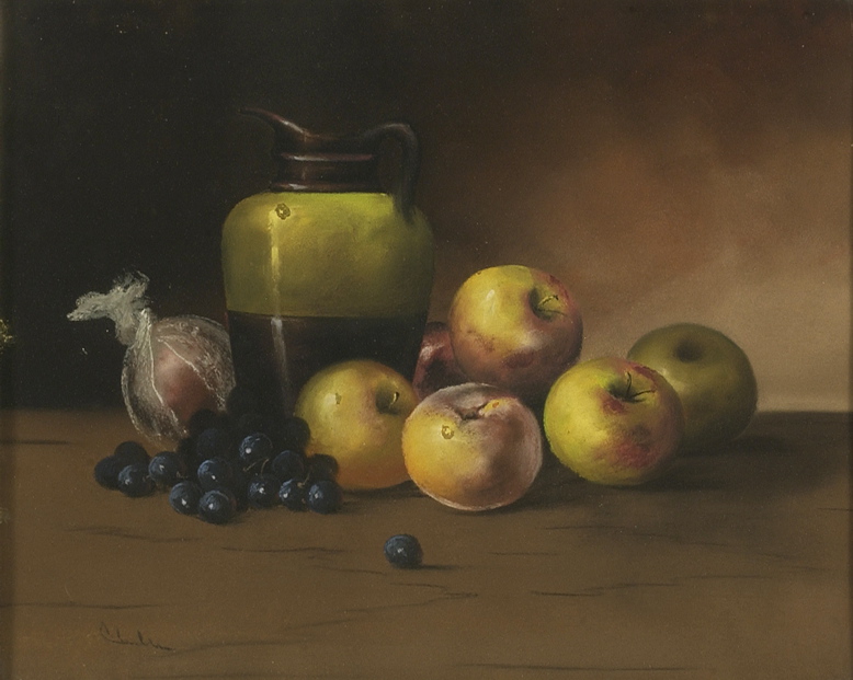 Appraisal: ATTRIBUTED TO WILLIAM HENRY CHANDLERAmerican - Still life with jug