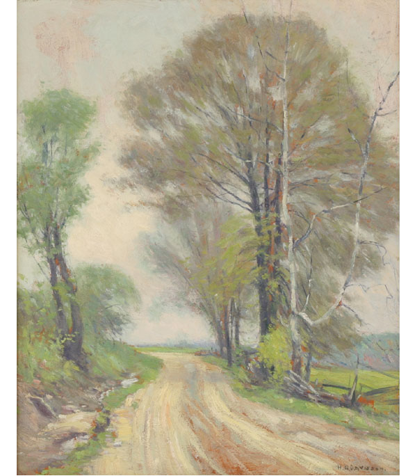 Appraisal: Homer Gordon Davisson American - A Beautiful Road in Brown